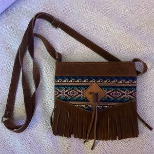 New vegan suede purse